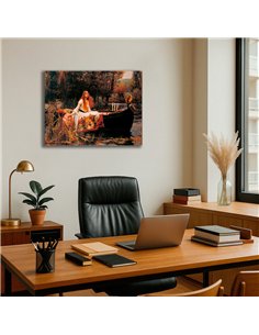 Cuadro The Lady Of Shalott - John Waterhouse 65x50cm Canvas 2