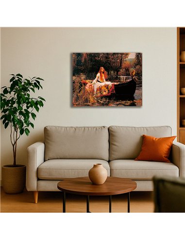 Cuadro The Lady Of Shalott - John Waterhouse 65x50cm Canvas