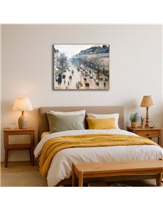 Cuadro Boulevard Montmartre Camille Pissarro 62x50cm Canvas 2