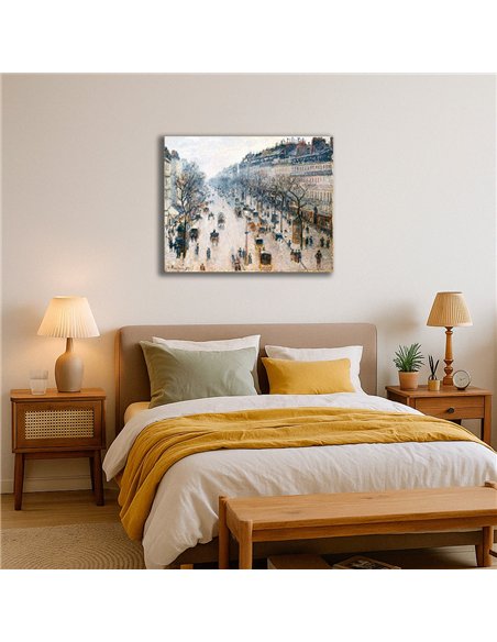 Cuadro Boulevard Montmartre Camille Pissarro 62x50cm Canvas