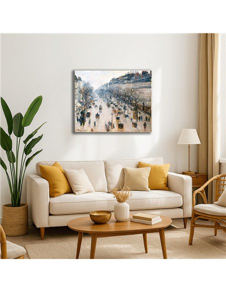 Cuadro Boulevard Montmartre Camille Pissarro 62x50cm Canvas
