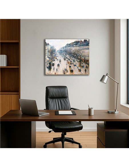 Cuadro Boulevard Montmartre Camille Pissarro 62x50cm Canvas
