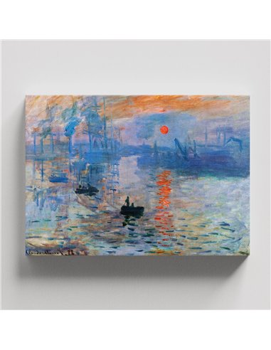 Cuadro Impression, Sunrise - Claude Monet 64x50cm Canvas