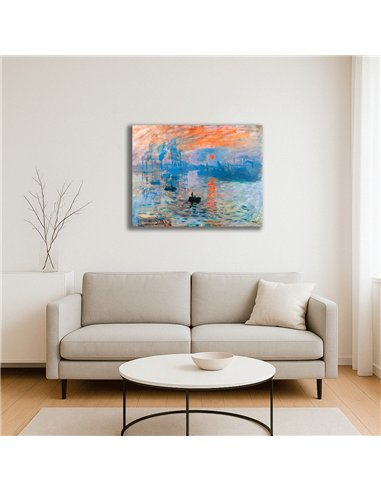 Cuadro Impression, Sunrise - Claude Monet 64x50cm Canvas