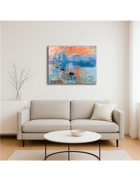 Cuadro Impression, Sunrise - Claude Monet 64x50cm Canvas