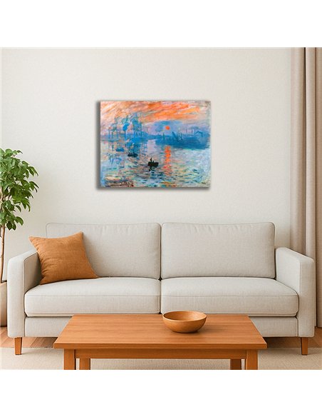 Cuadro Impression, Sunrise - Claude Monet 64x50cm Canvas