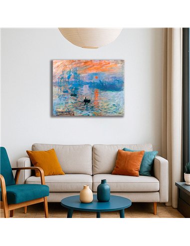 Cuadro Impression, Sunrise - Claude Monet 64x50cm Canvas