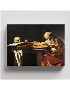 Cuadro Saint Jerome Writing - Caravaggio 69x50cm Canvas