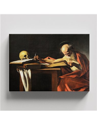 Cuadro Saint Jerome Writing - Caravaggio 69x50cm Canvas