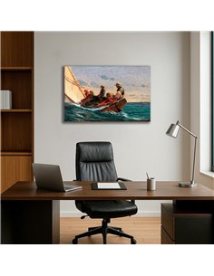 Cuadro Breezing Up (A Fair Wind) - Winslow H. 76x50cm Canvas 2