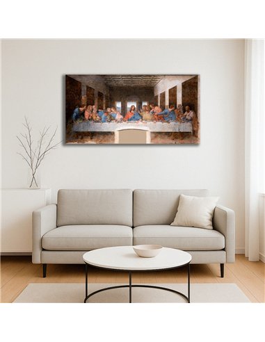 Cuadro The Last Supper - Leonardo da Vinci 96x50cm Canvas