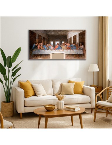 Cuadro The Last Supper - Leonardo da Vinci 96x50cm Canvas
