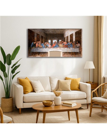 Cuadro The Last Supper - Leonardo da Vinci 96x50cm Canvas