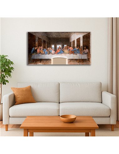 Cuadro The Last Supper - Leonardo da Vinci 96x50cm Canvas
