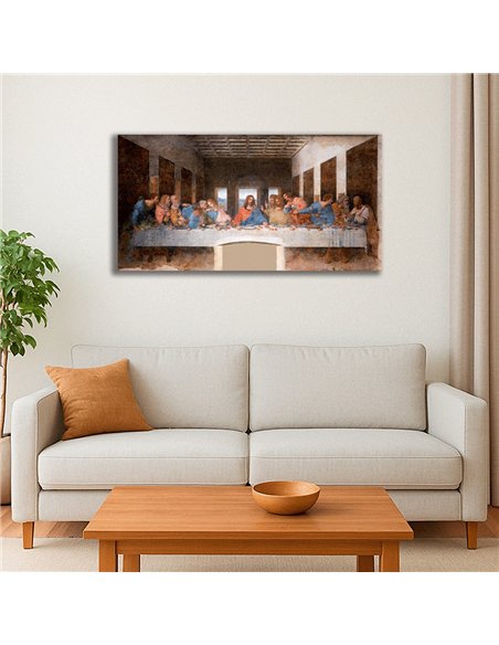 Cuadro The Last Supper - Leonardo da Vinci 96x50cm Canvas