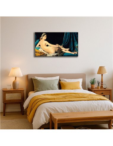 Cuadro Grande Odalisque - J. A. D. Ingres 89x50cm Canvas