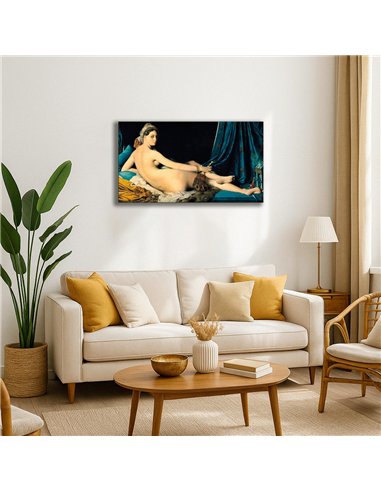 Cuadro Grande Odalisque - J. A. D. Ingres 89x50cm Canvas