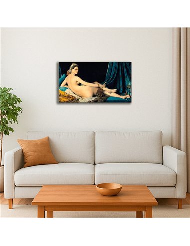 Cuadro Grande Odalisque - J. A. D. Ingres 89x50cm Canvas