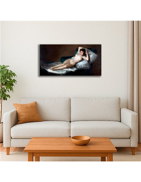 Cuadro The Naked Maja - Francisco Goya 98x50cm Canvas