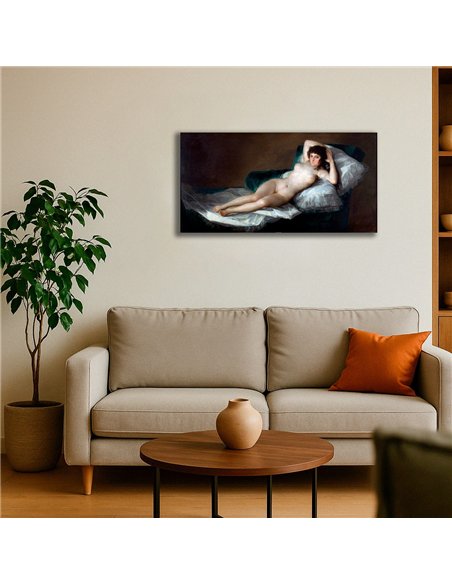 Cuadro The Naked Maja - Francisco Goya 98x50cm Canvas