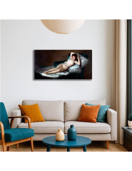 Cuadro The Naked Maja - Francisco Goya 98x50cm Canvas