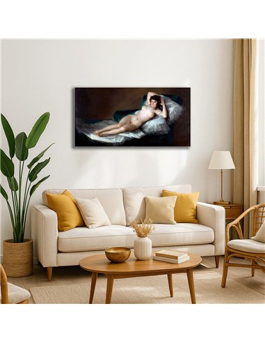 Cuadro The Naked Maja - Francisco Goya 98x50cm Canvas