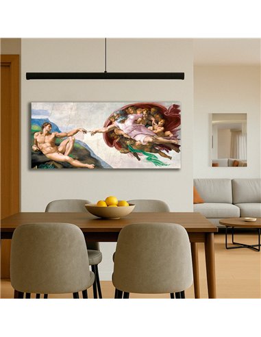 Cuadro The Creation Of Adam - Michelangelo 112x50cm Canvas