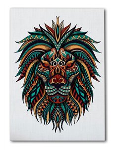 Cuadro místico león 35x50cm lienzografía canvas