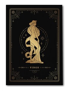 Cuadro Virgo 35x50cm lienzografía canvas dorado mágico
