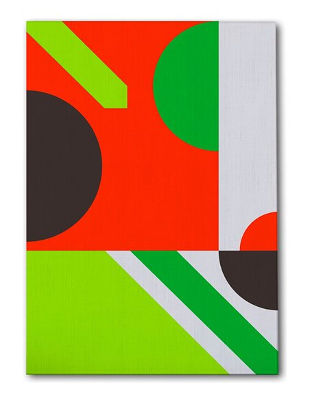 Cuadro Abstracto Geométrico 35x50cm Lienzografía Diseño 0226