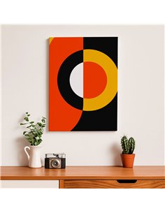 Cuadro Abstracto Geométrico 35x50cm Lienzografía Diseño 0233 2