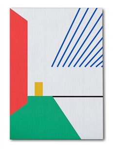 Cuadro Abstracto Geométrico 35x50cm Lienzografía Diseño 0235