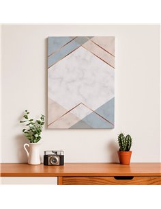 Cuadro Abstracto Geométrico 35x50cm Lienzografía Diseño 0237 2