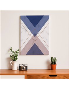 Cuadro Abstracto Geométrico 35x50cm Lienzografía Diseño 0238 2