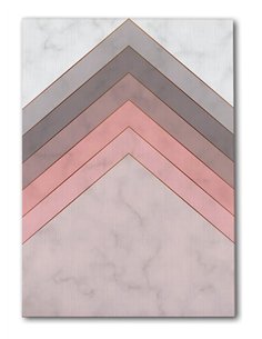 Cuadro Abstracto Geométrico 35x50cm Lienzografía Diseño 0239