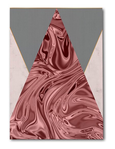 Cuadro Abstracto Geométrico 35x50cm Lienzografía Diseño 0241