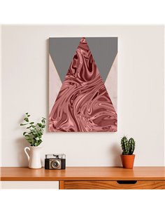 Cuadro Abstracto Geométrico 35x50cm Lienzografía Diseño 0241 2