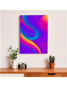 Cuadro Abstracto Geométrico 35x50cm Lienzografía Diseño 0243 2