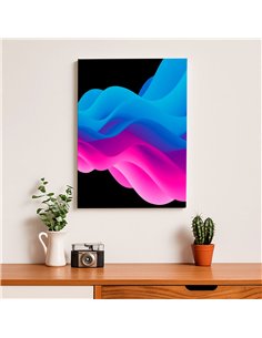 Cuadro Abstracto Geométrico 35x50cm Lienzografía Diseño 0244 2