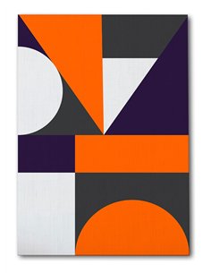 Cuadro Abstracto Geométrico 35x50cm Lienzografía Diseño 0245