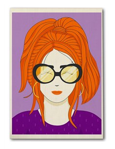 Cuadro Abstracto Mujer 35x50cm Lienzografía Diseño 0254