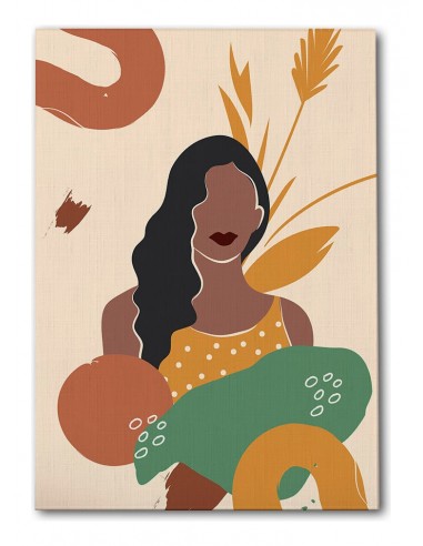 Cuadro Abstracto Mujer 35x50cm Lienzografía Diseño 0260