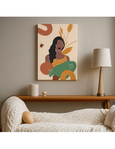 Cuadro Abstracto Mujer 35x50cm Lienzografía Diseño 0260