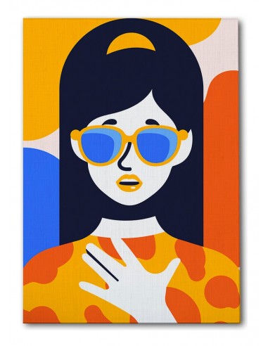 Cuadro Abstracto Mujer 35x50cm Lienzografía Diseño 0264