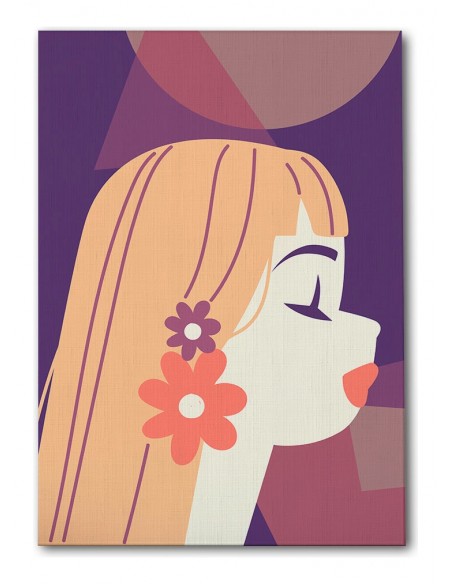 Cuadro Abstracto Mujer 35x50cm Lienzografía Diseño 0265