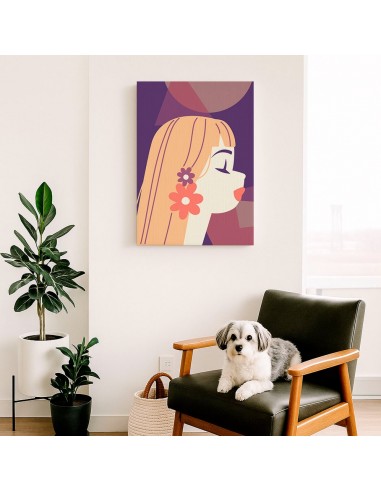 Cuadro Abstracto Mujer 35x50cm Lienzografía Diseño 0265
