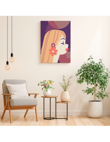 Cuadro Abstracto Mujer 35x50cm Lienzografía Diseño 0265