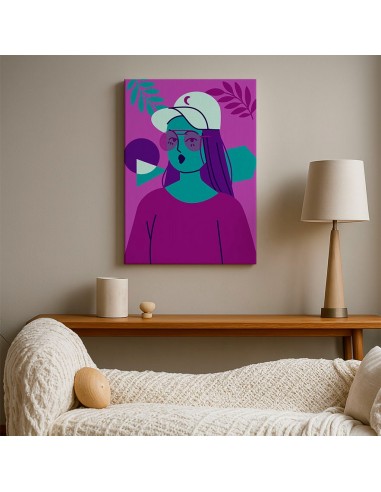 Cuadro Abstracto Mujer 35x50cm Lienzografía Diseño 0266