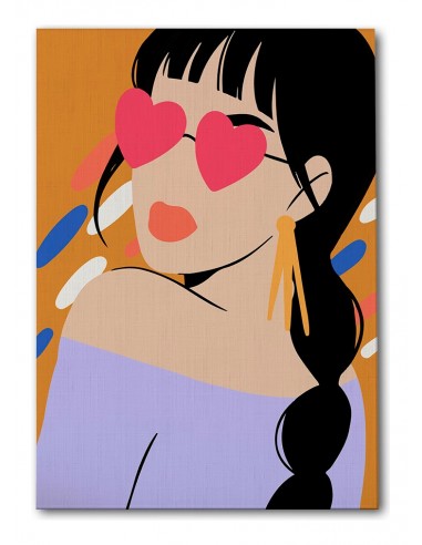 Cuadro Abstracto Mujer 35x50cm Lienzografía Diseño 0267