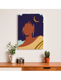 Cuadro Abstracto Mujer 35x50cm Lienzografía Diseño 0268 2